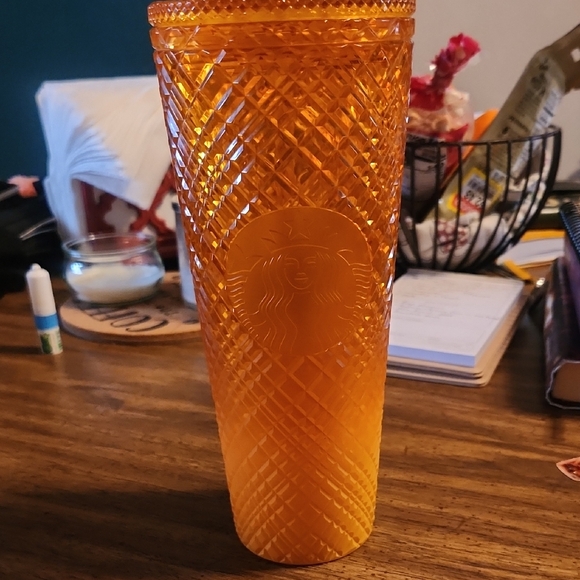 Starbucks Other - Starbucks Textured Orange Tumbler